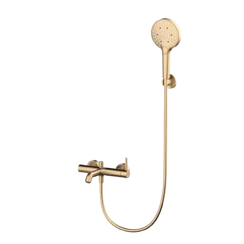 Oceandell Orabella Oval Brushed Gold Shower Set MAW-003 AFA-003 SNA-008